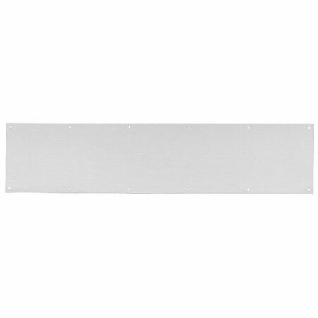 IVES COMMERCIAL Stainless Steel 8in x 30in Kick Plate Satin Stainless Steel Finish 840032D830